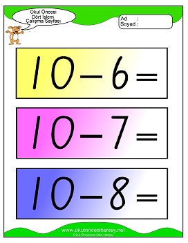 İşlemler yaprak test